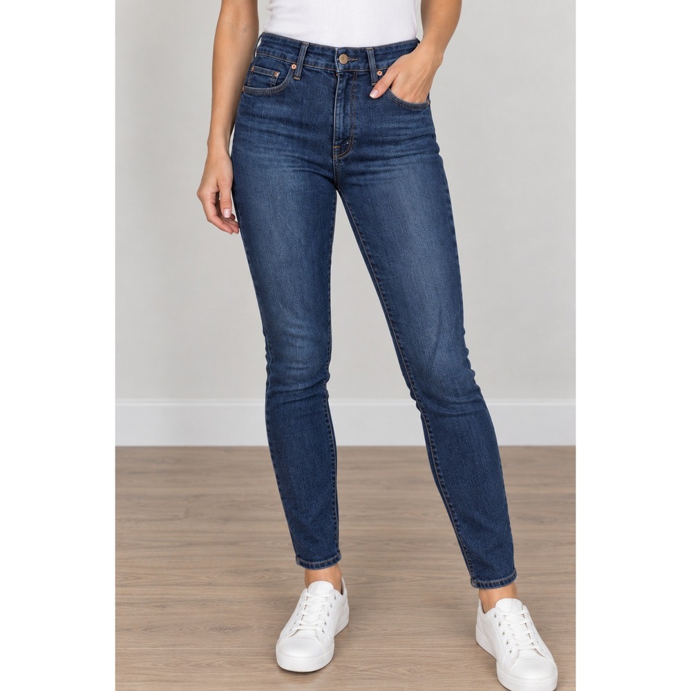 Mother Jeans Women's 26 High Waisted Looker Clean Sweep Dark Wash Skinny